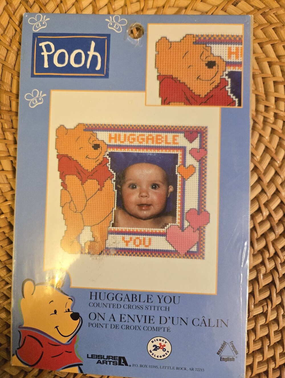 Leisure Arts Disney Pooh Huggable You Cross Stitch Kit 113264 Sealed